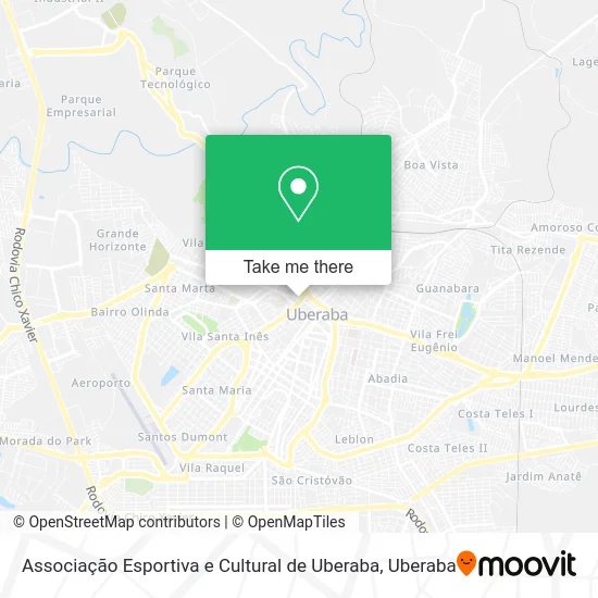 Associação Esportiva e Cultural de Uberaba map