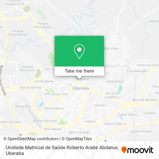 Unidade Matricial de Saúde Roberto Arabe Abdanur map