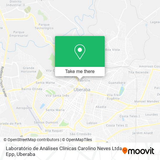 Laboratório de Análises Clínicas Carolino Neves Ltda Epp map