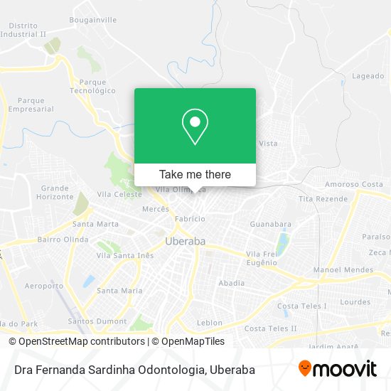 Mapa Dra Fernanda Sardinha Odontologia