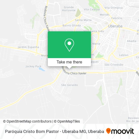 Paróquia Cristo Bom Pastor - Uberaba MG map