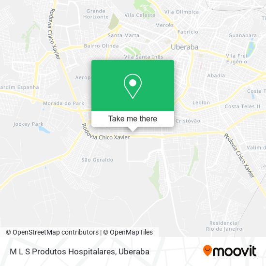 M L S Produtos Hospitalares map