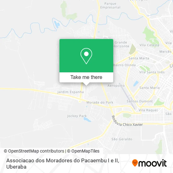 Associacao dos Moradores do Pacaembu I e II map