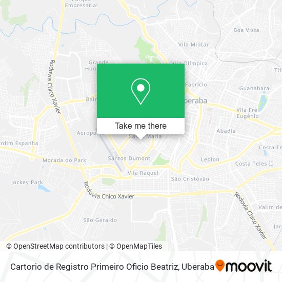 Cartorio de Registro Primeiro Oficio Beatriz map