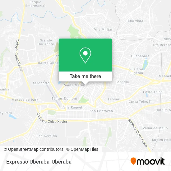 Expresso Uberaba map
