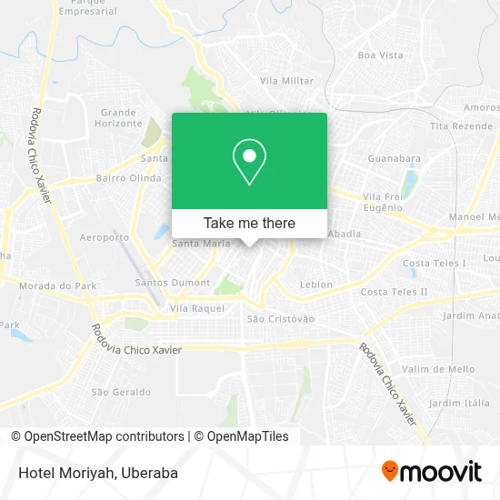 Hotel Moriyah map