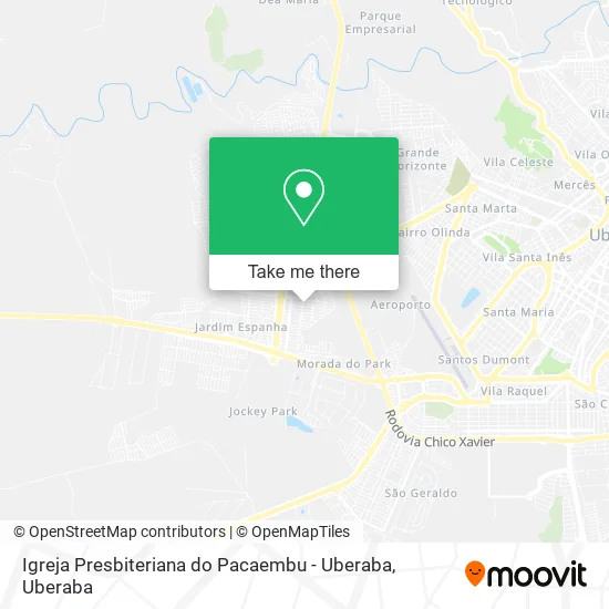 Igreja Presbiteriana do Pacaembu - Uberaba map