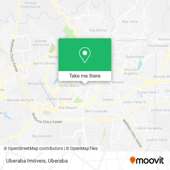 Uberaba Imóveis map