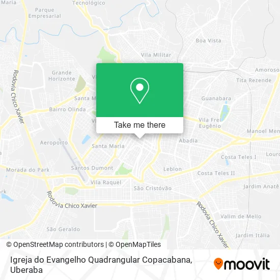 Igreja do Evangelho Quadrangular Copacabana map