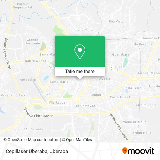 Cepillaser Uberaba map