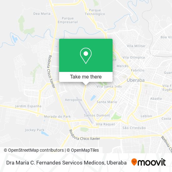 Dra Maria C. Fernandes Servicos Medicos map