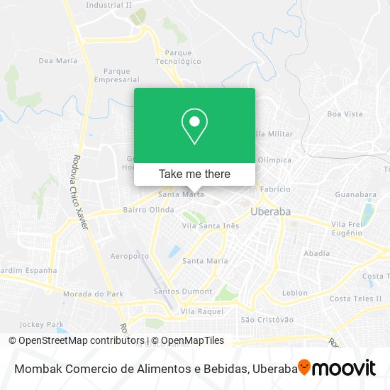 Mombak Comercio de Alimentos e Bebidas map