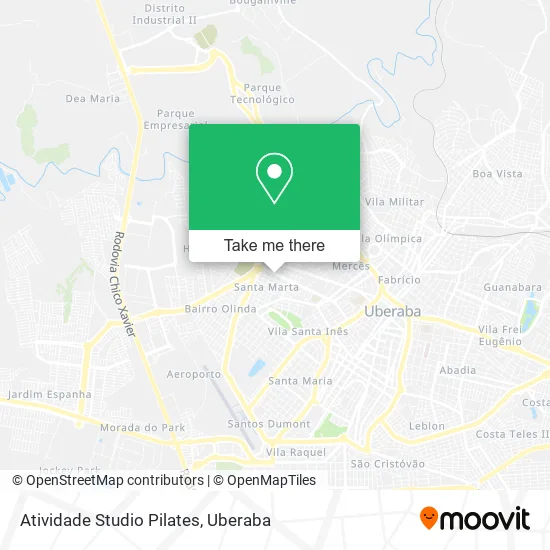 Atividade Studio Pilates map