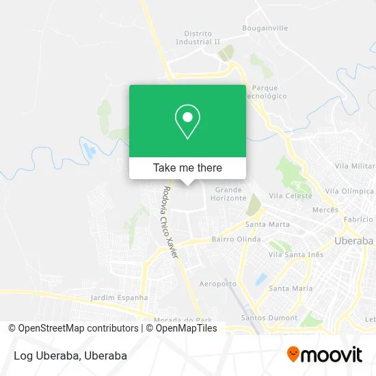 Log Uberaba map
