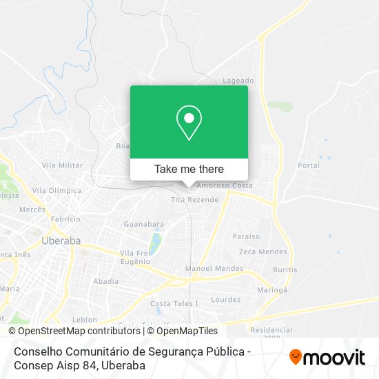 Conselho Comunitário de Segurança Pública - Consep Aisp 84 map