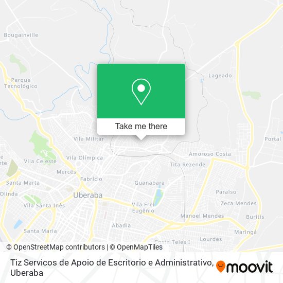 Tiz Servicos de Apoio de Escritorio e Administrativo map