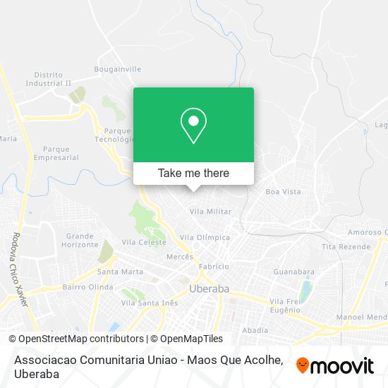 Associacao Comunitaria Uniao - Maos Que Acolhe map