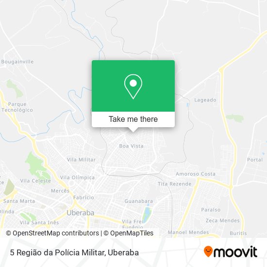 5 Região da Polícia Militar map