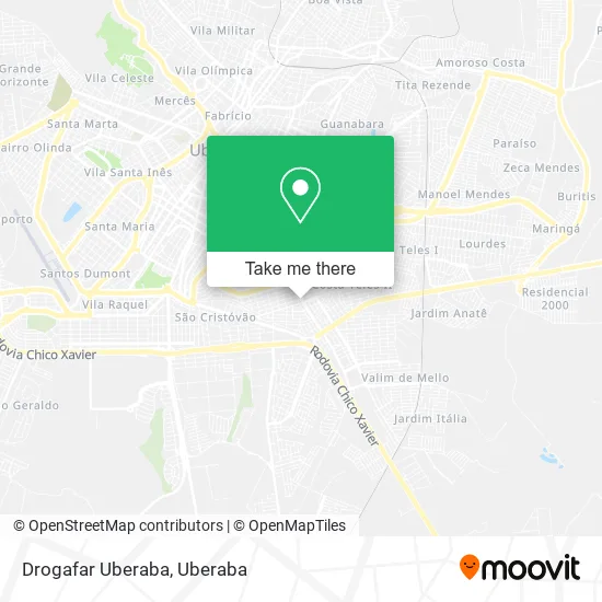 Drogafar Uberaba map