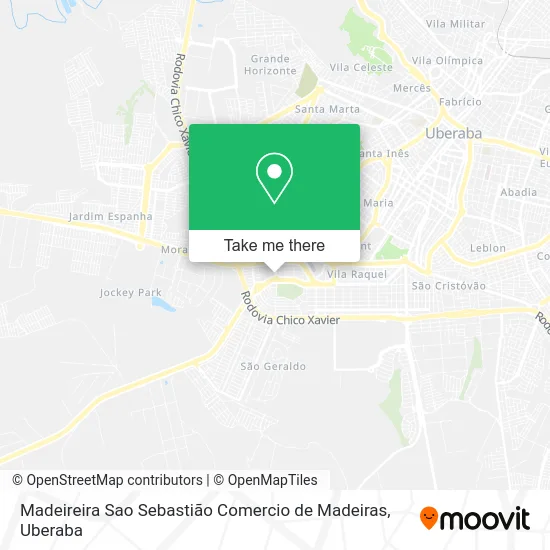 Madeireira Sao Sebastião Comercio de Madeiras map