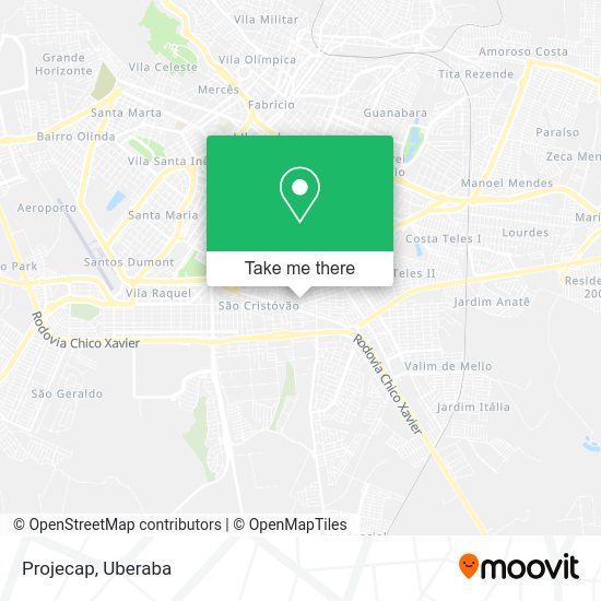 Projecap map