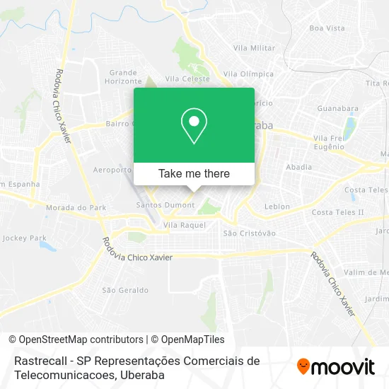 Rastrecall - SP Representações Comerciais de Telecomunicacoes map