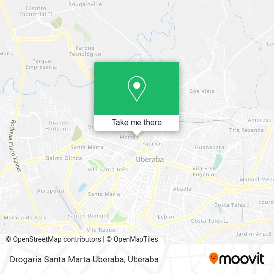 Drogaria Santa Marta Uberaba map