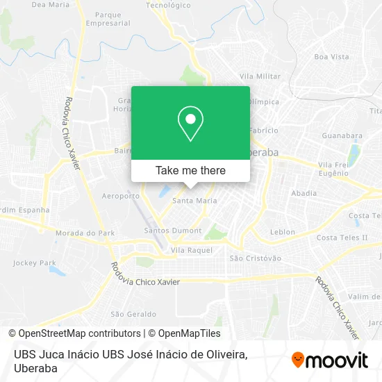 UBS Juca Inácio UBS José Inácio de Oliveira map