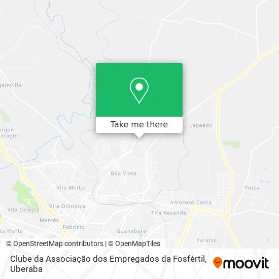 Mapa Clube da Associação dos Empregados da Fosfértil