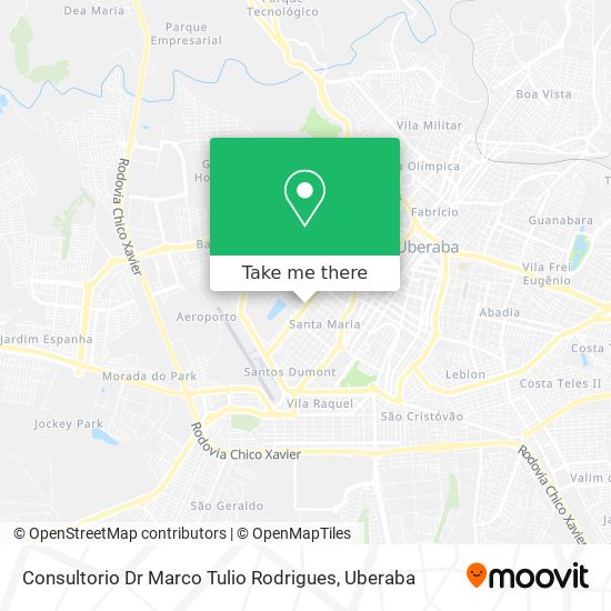 Mapa Consultorio Dr Marco Tulio Rodrigues