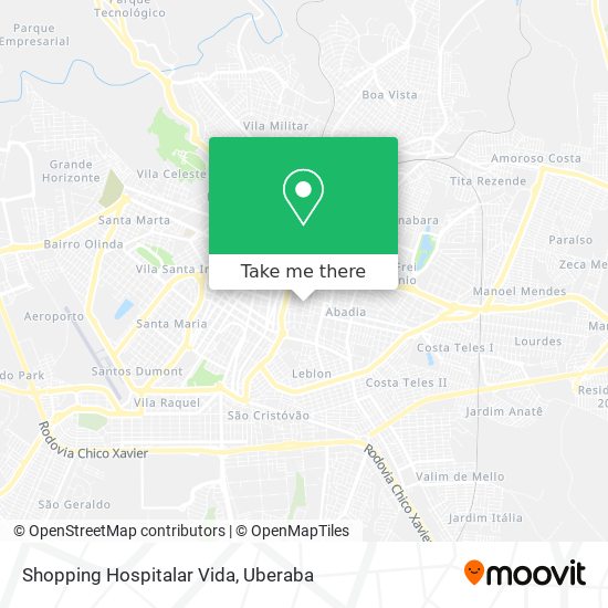 Shopping Hospitalar Vida map