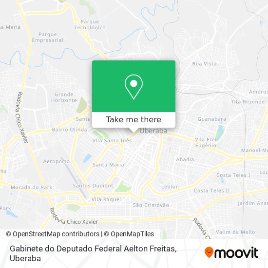 Mapa Gabinete do Deputado Federal Aelton Freitas