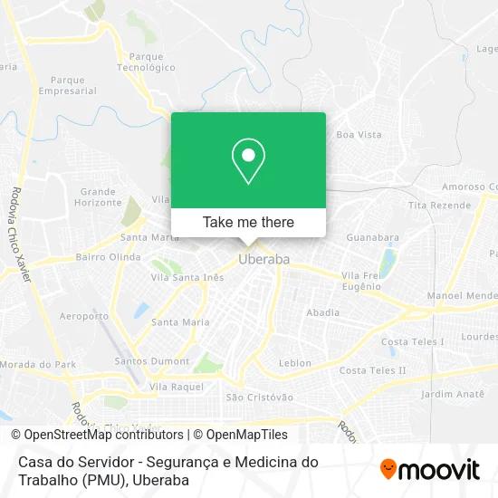 Casa do Servidor - Segurança e Medicina do Trabalho (PMU) map