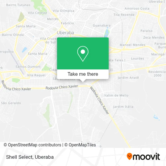 Shell Select map