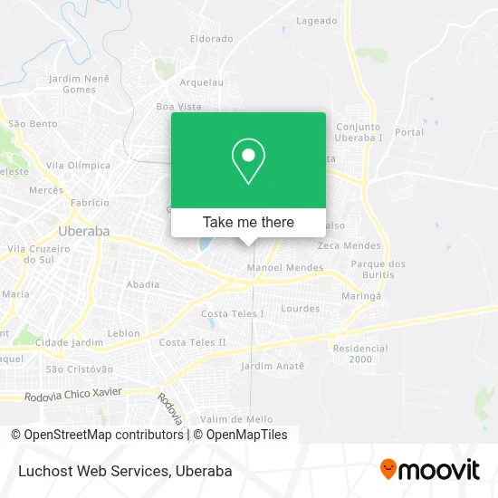 Luchost Web Services map