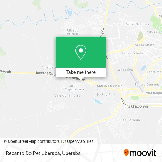 Recanto Do Pet Uberaba map
