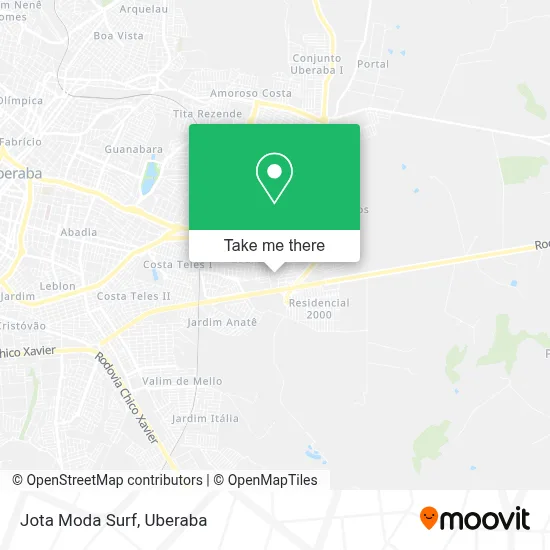Jota Moda Surf map