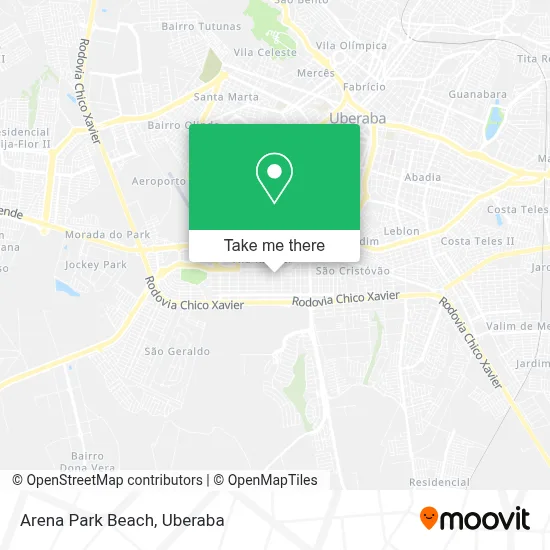 Arena Park Beach map