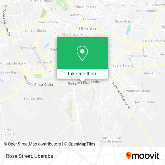 Via Rose map