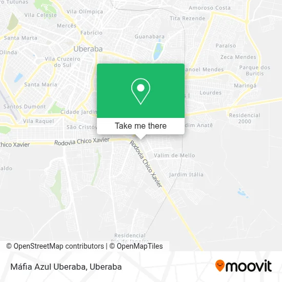 Máfia Azul Uberaba map