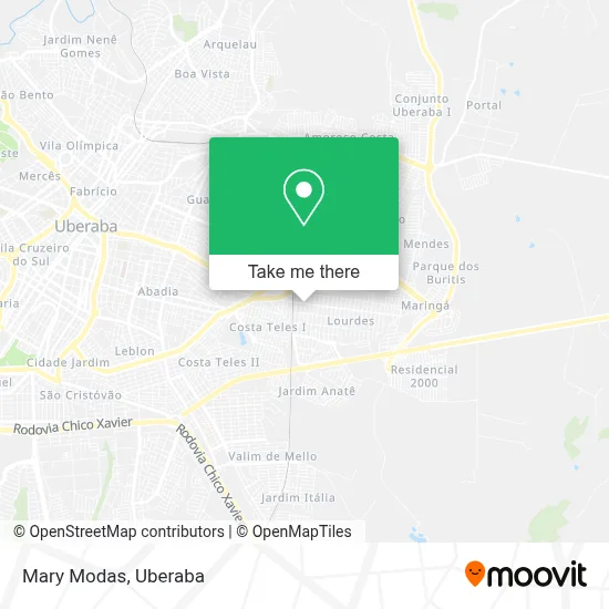 Mary Modas map
