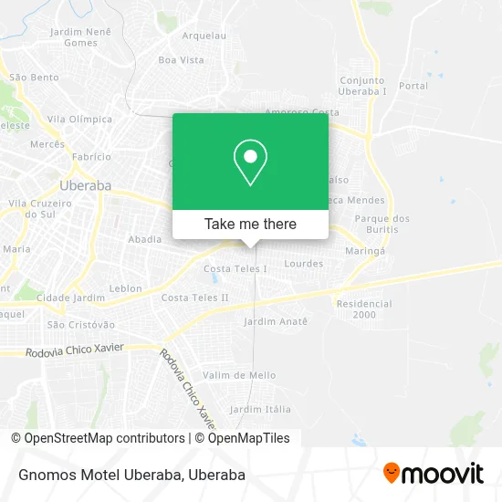 Gnomos Motel Uberaba map