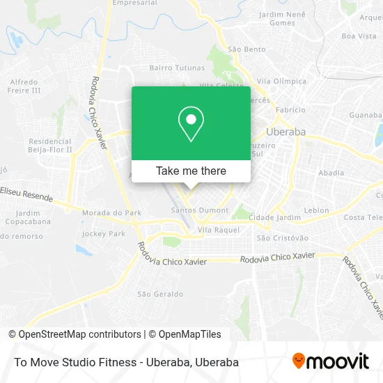 To Move Studio Fitness - Uberaba map