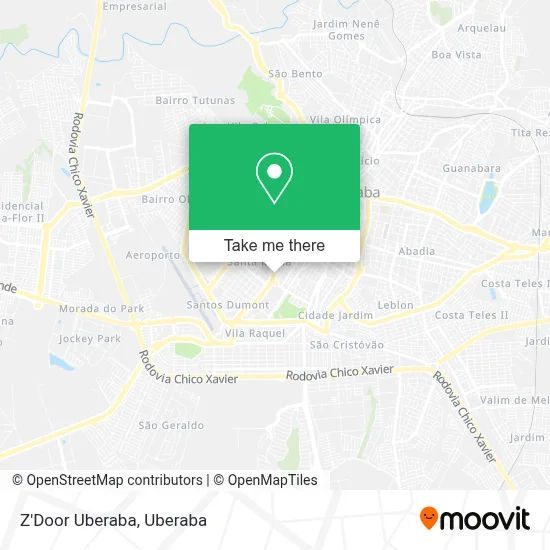 Z'Door Uberaba map