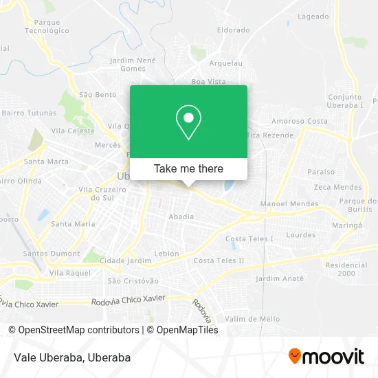 Vale Uberaba map