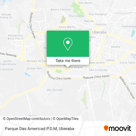 Parque Das Americad P.D.M map