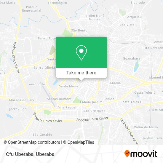 Cfu Uberaba map