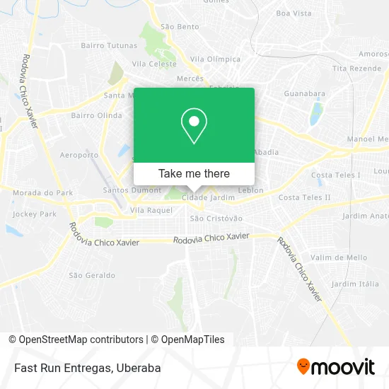 Fast Run Entregas map