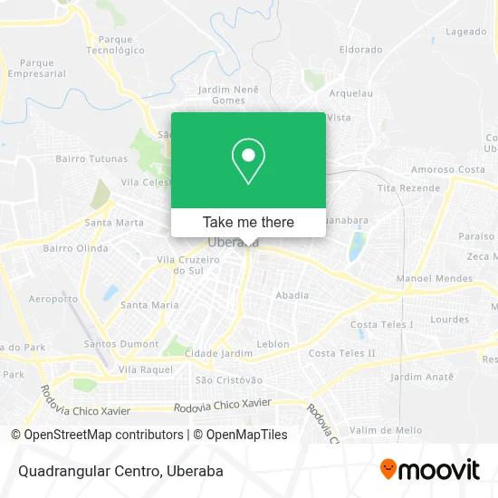 Quadrangular Centro map