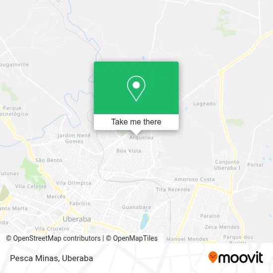 Pesca Minas map